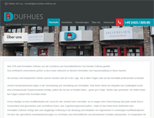 Tablet Screenshot of immobilien-dufhues.de